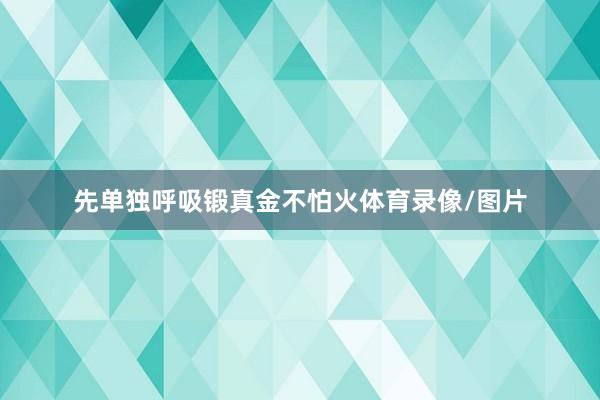 先单独呼吸锻真金不怕火体育录像/图片